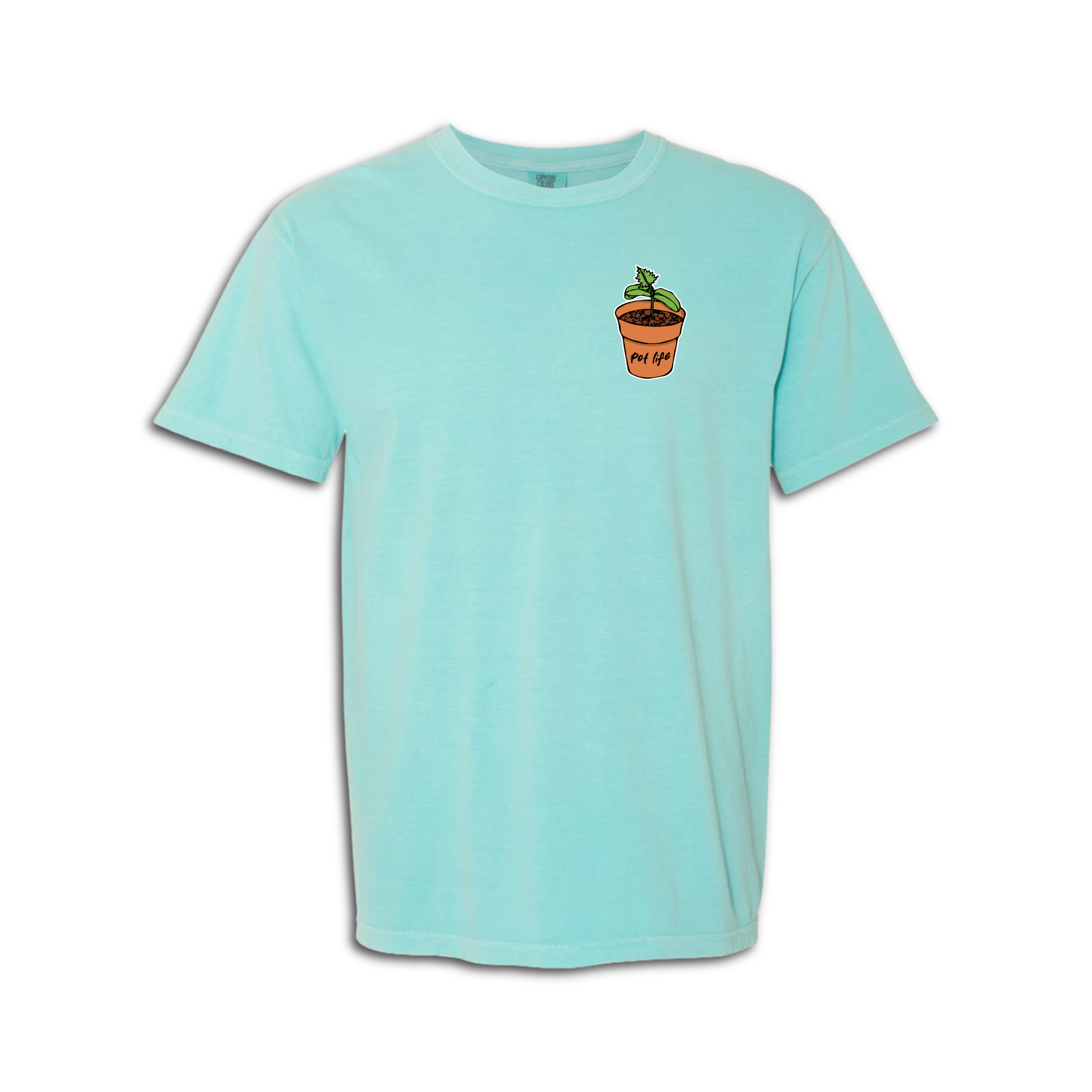 Evergreen Drive Product Image-Pot Life T-Shirt Chalky Mint.png