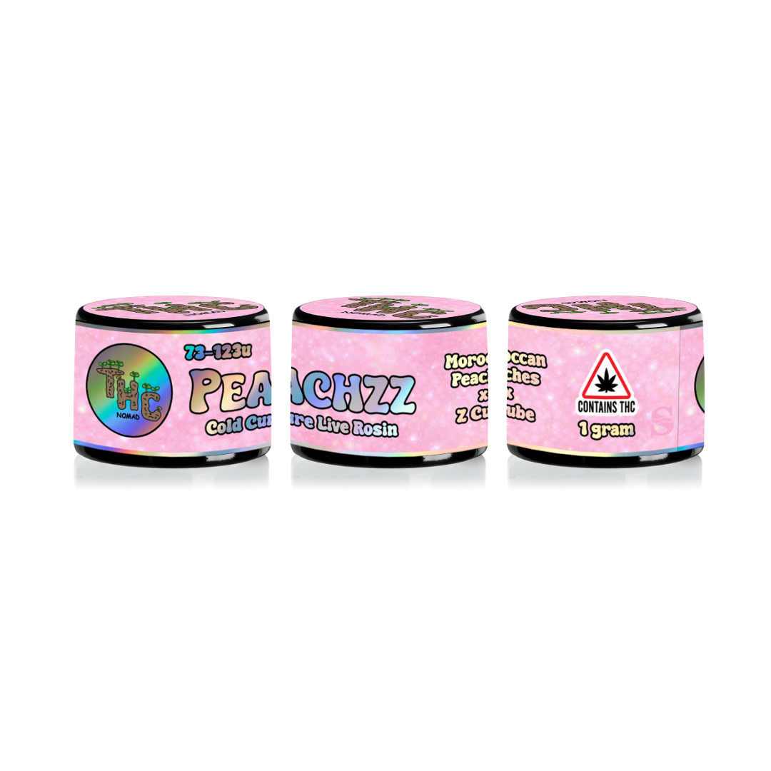 jar wrap & lid label designs — thc nomad