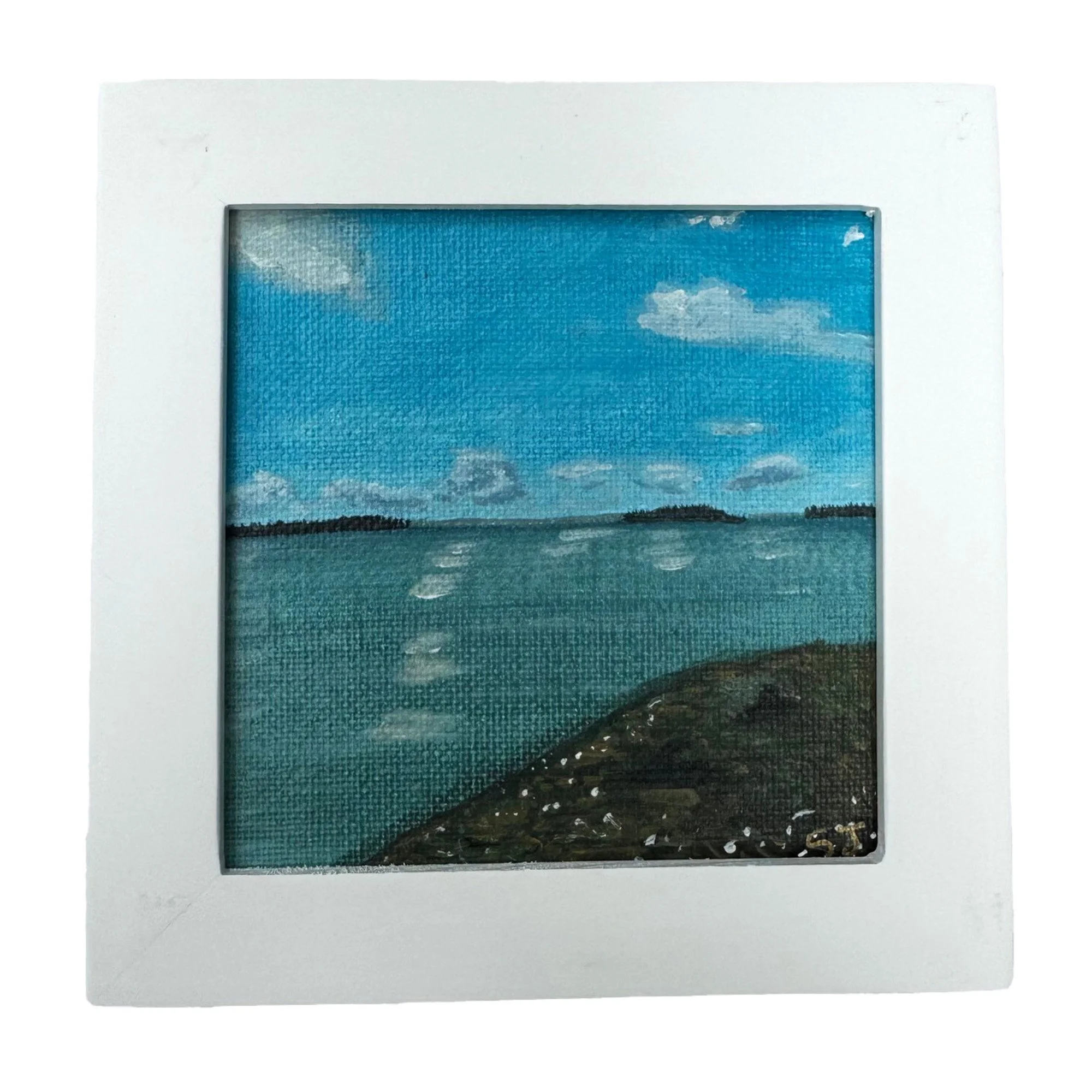 Mackworth Island 5x5 framed