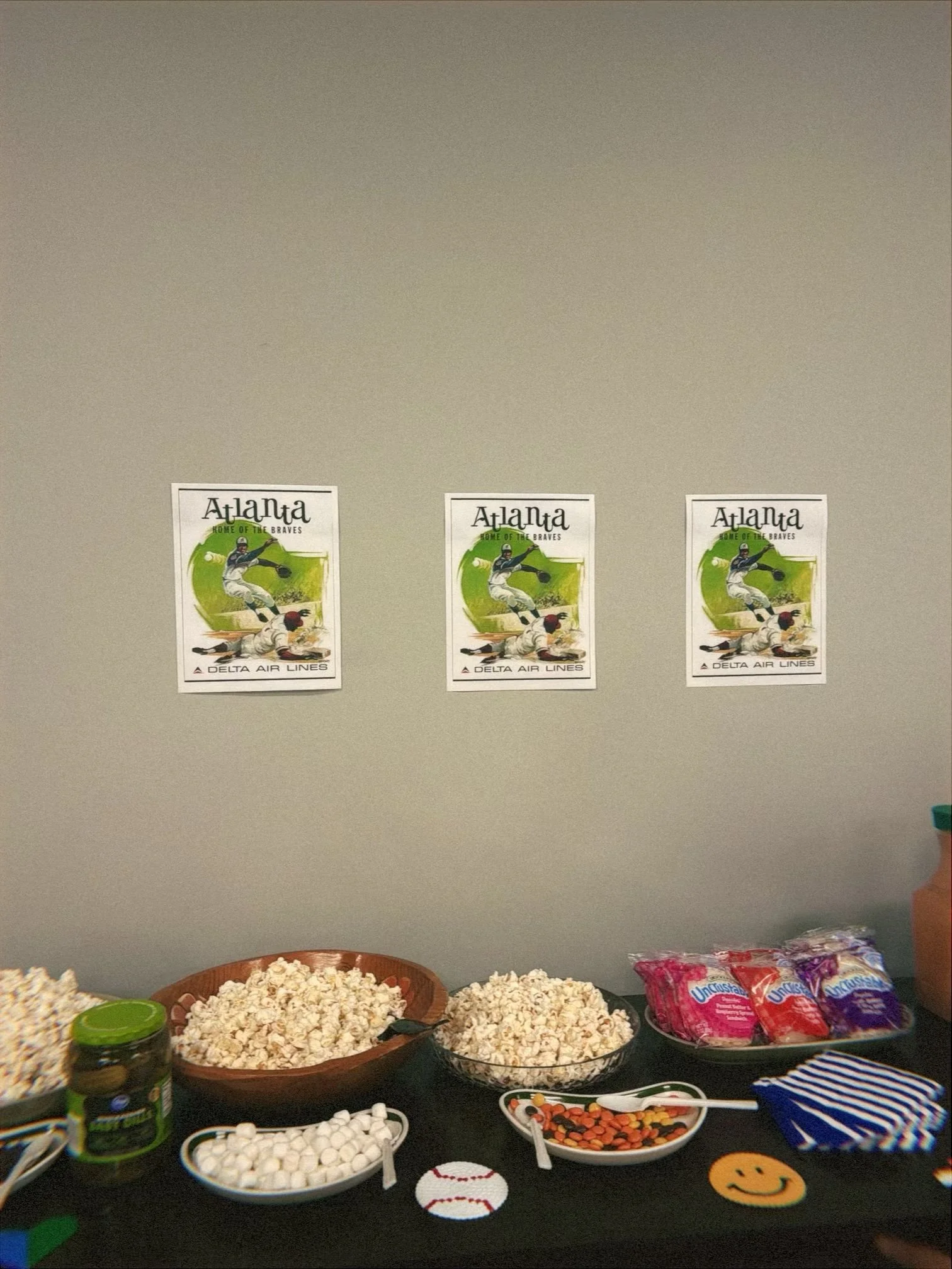 They printed these cute vintage Delta/Baseball posters