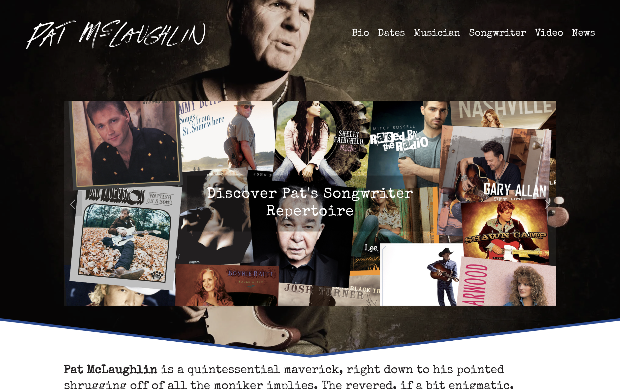 Legendary Nashville Singer-Songwriter Pat McLaughlin