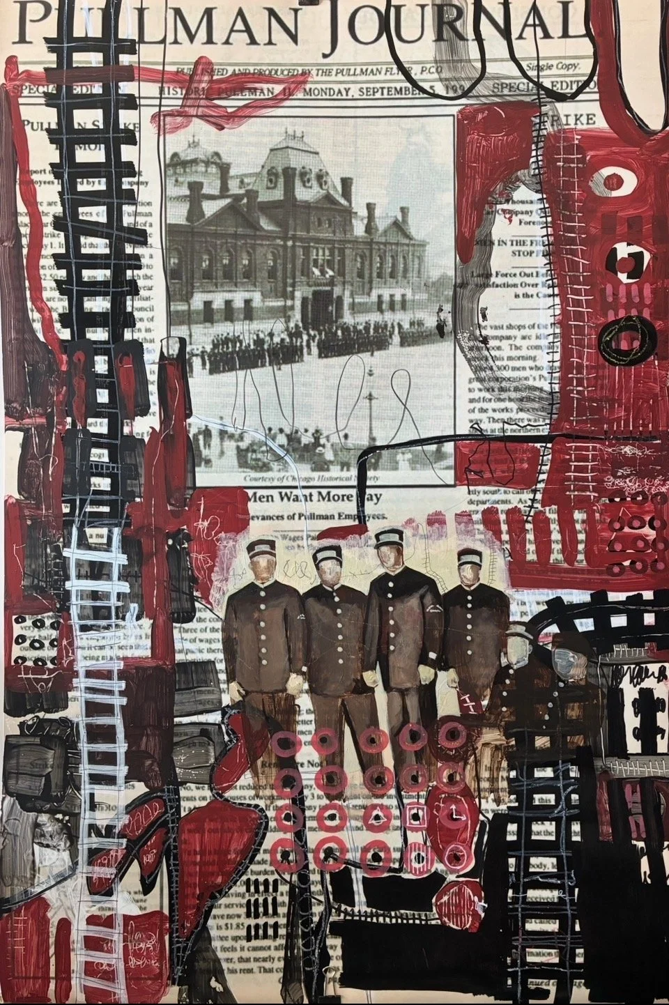 "The Morning Paper "
Acrylics and Mixed Medium on 24x36 inches stretched canvas 2026