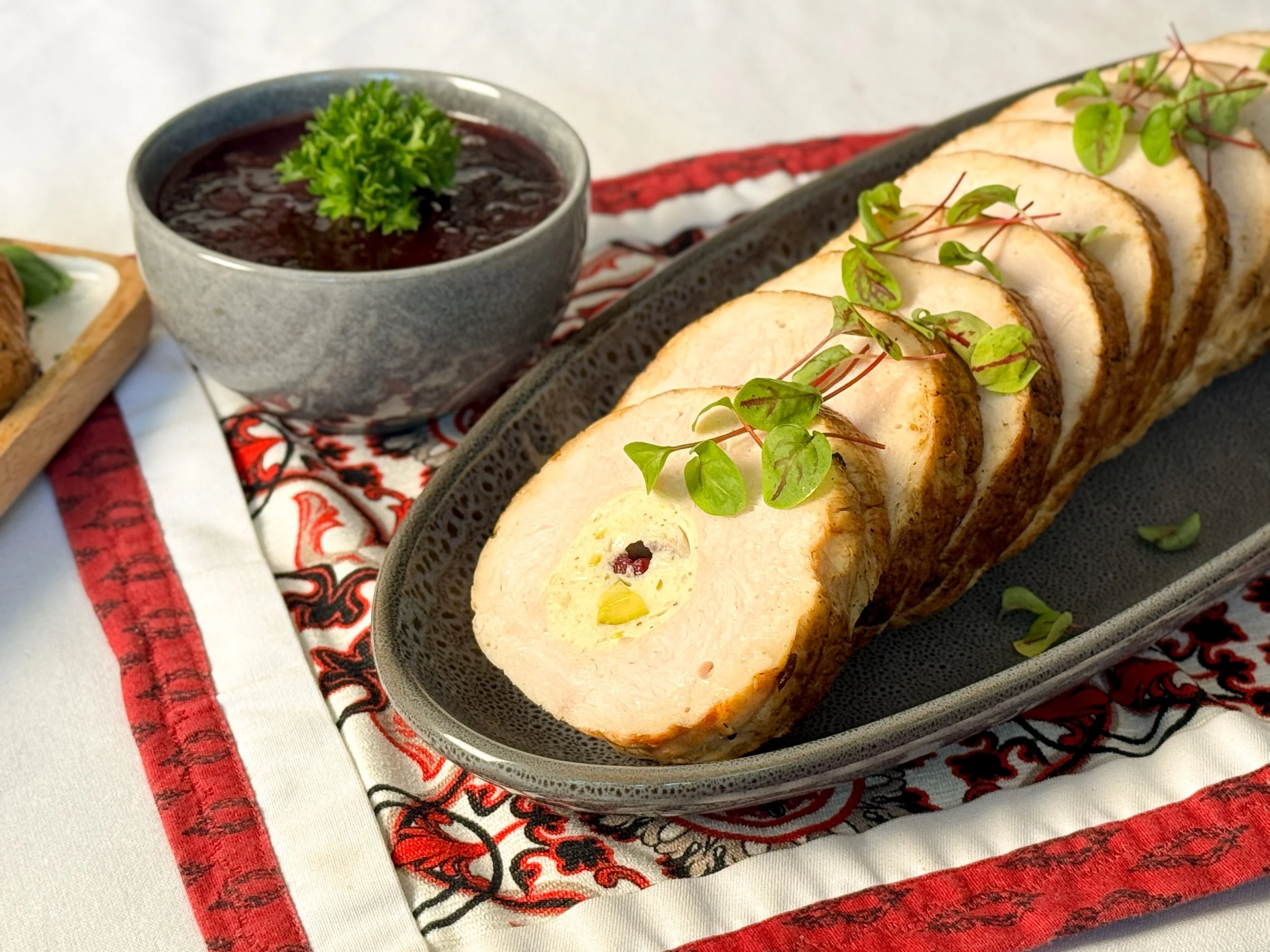 Chef Leo Iza Turkey Apple, Fig & Cognac cranberry sauce