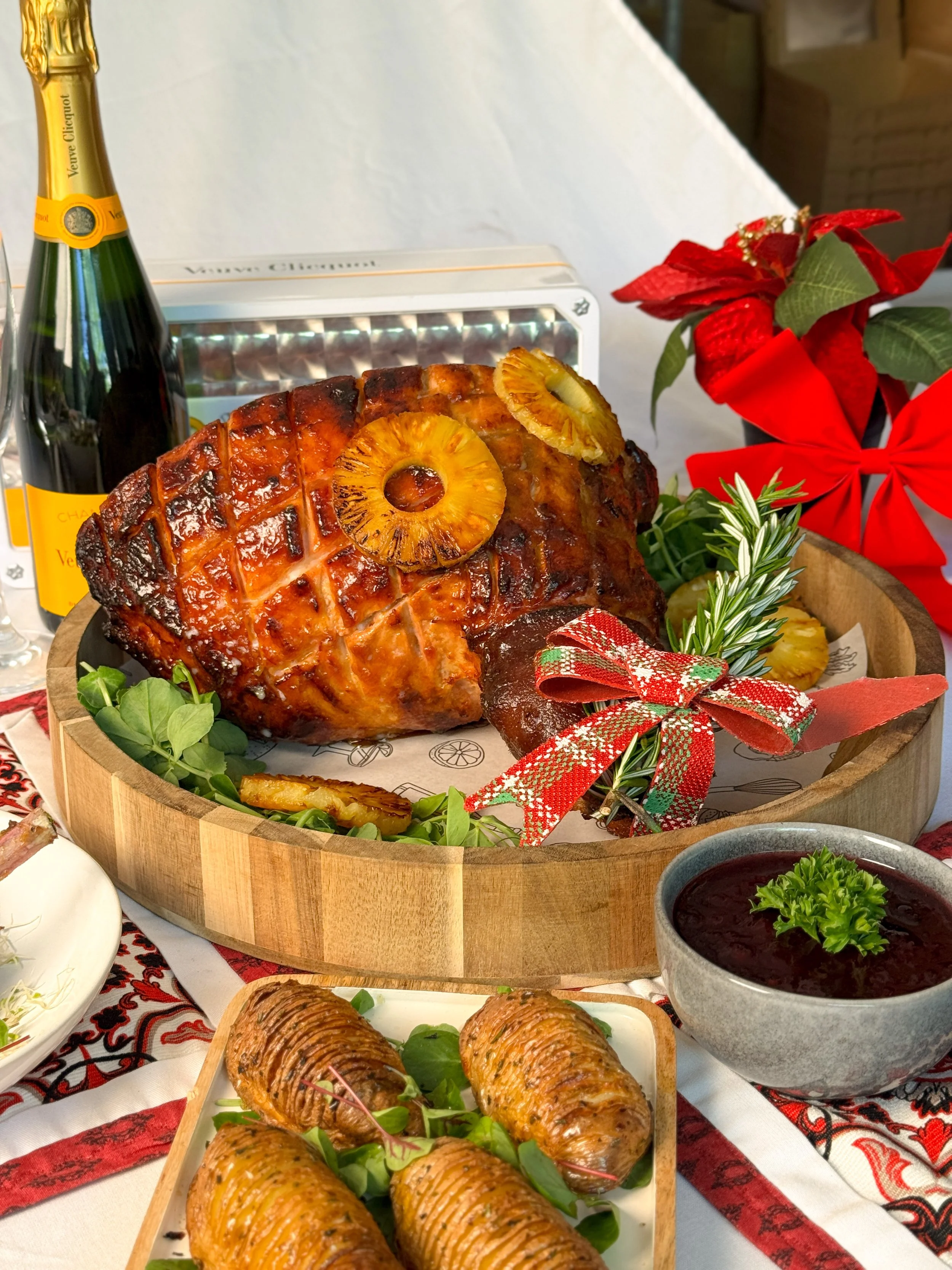 Chef Leo Iza Pineapple Brown Sugar Glazed Ham