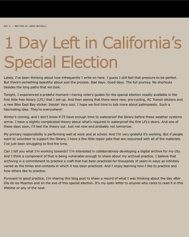 Wow, it's November 5th now. 

No lie, I felt kind of silly writing this blog post. Like bruh, blog post? Who blogs anymore? It's 2025. But two days later, I'm like, for sure. Cool beans. 

Credits at the end of the movie? I ended up making those repa