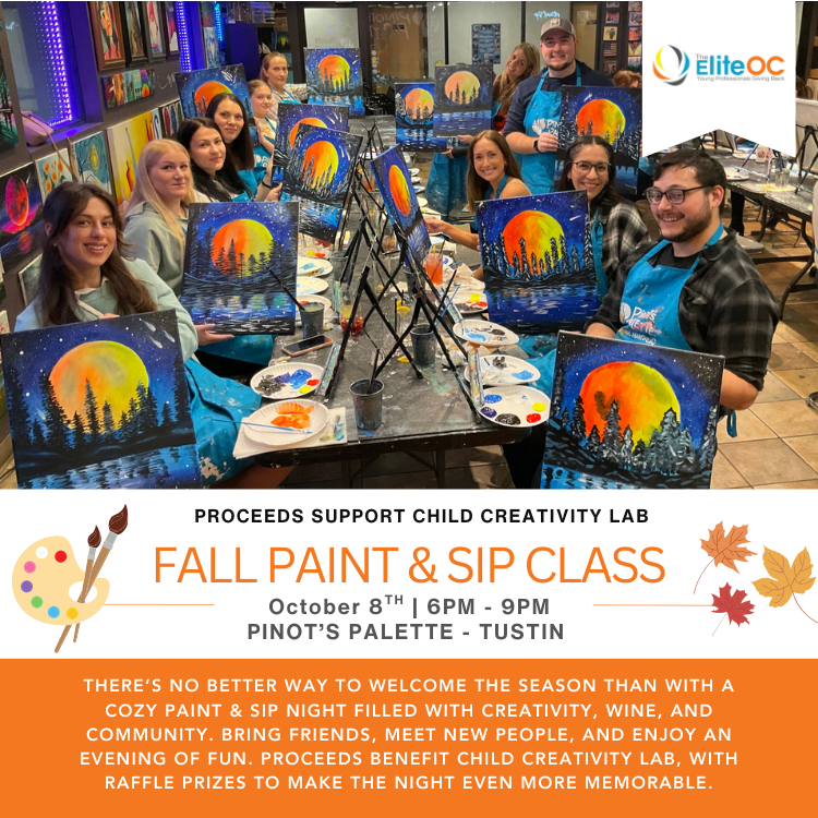 Fall Paint & Sip Class Pinot’s Palette Tustin