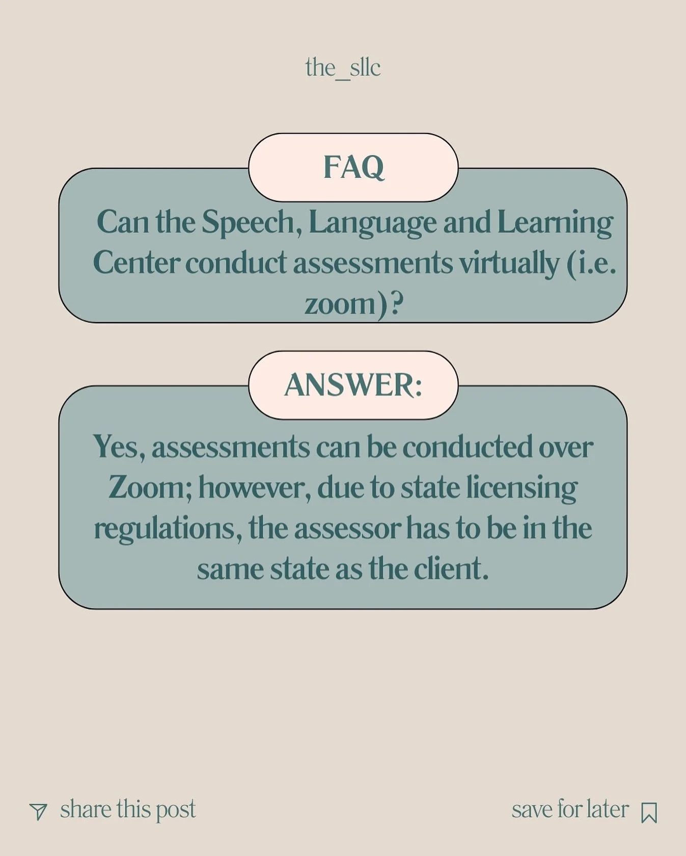 Can assessments be done virtually? ✅ Yes! Assessments can be conducted over Zoom.

📍 Important to know: Due to state licensing regulations, the assessor must be located in the same state as the client.

For our practice, that means we are able to pr