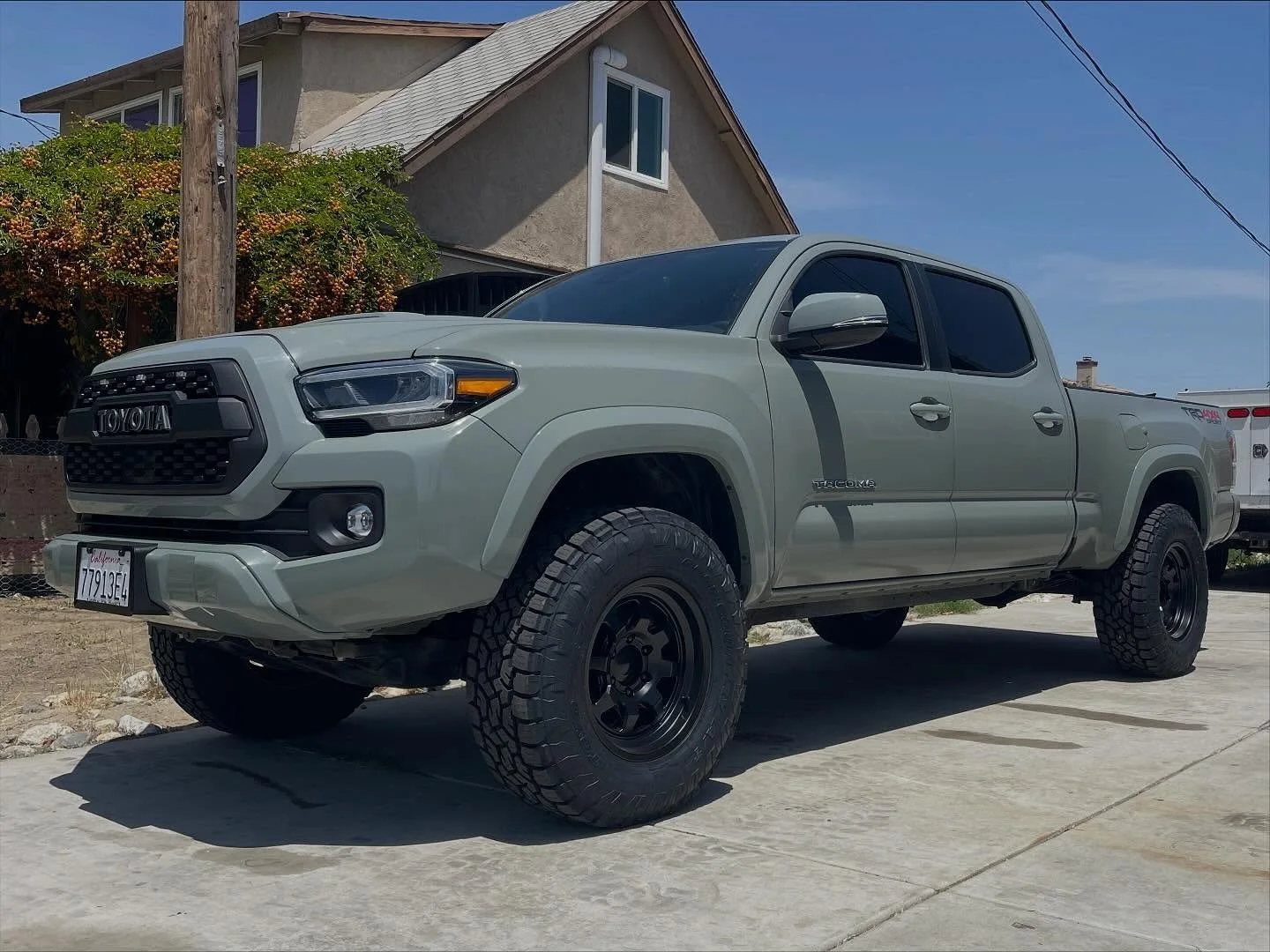 Gray Toyota Tacoma truck
