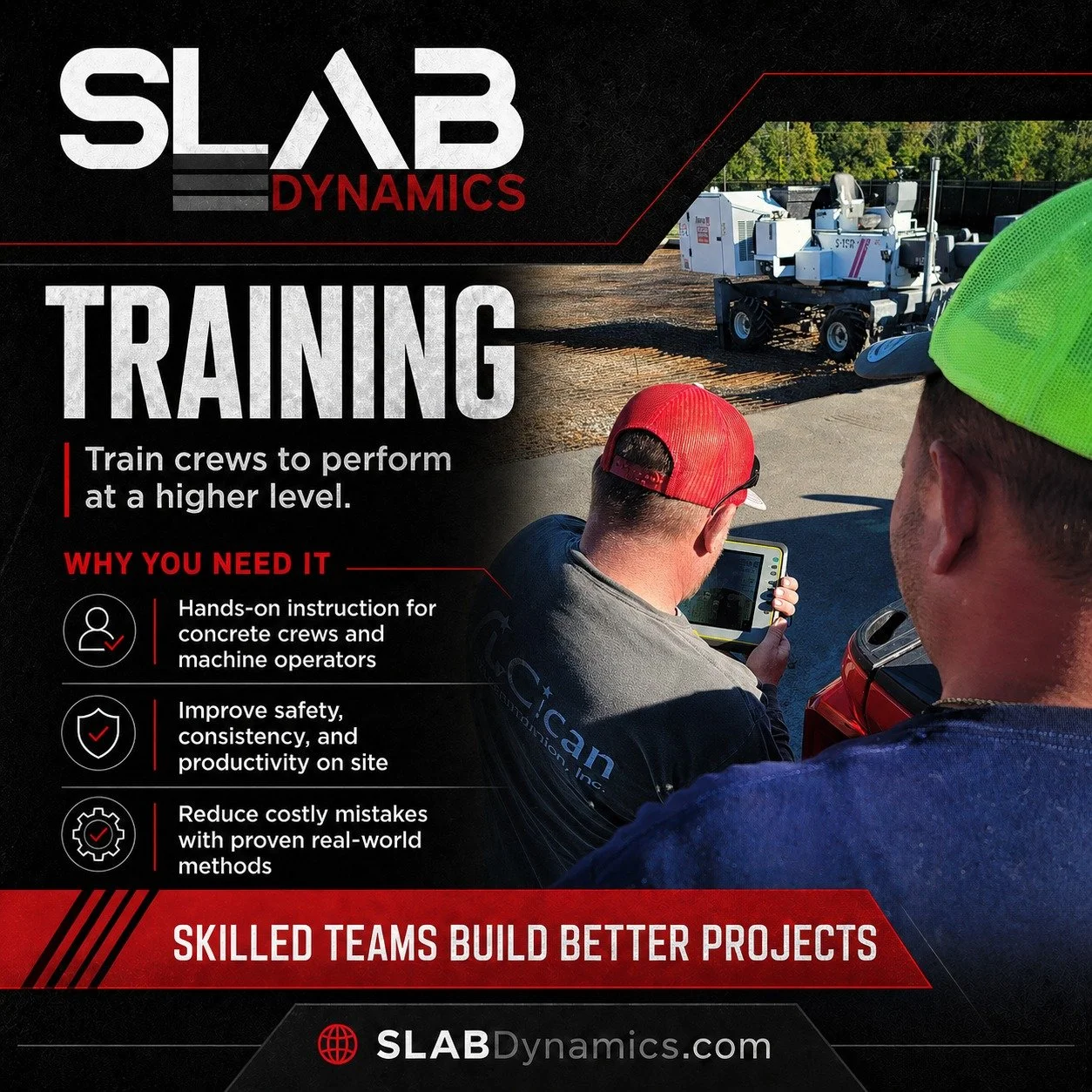 Screed Training for Concrete Contractors: What to Expect from SLAB Dynamics