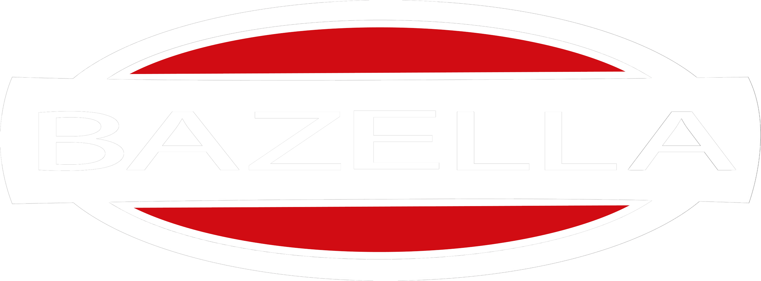 Bazel logo with red and white colors.