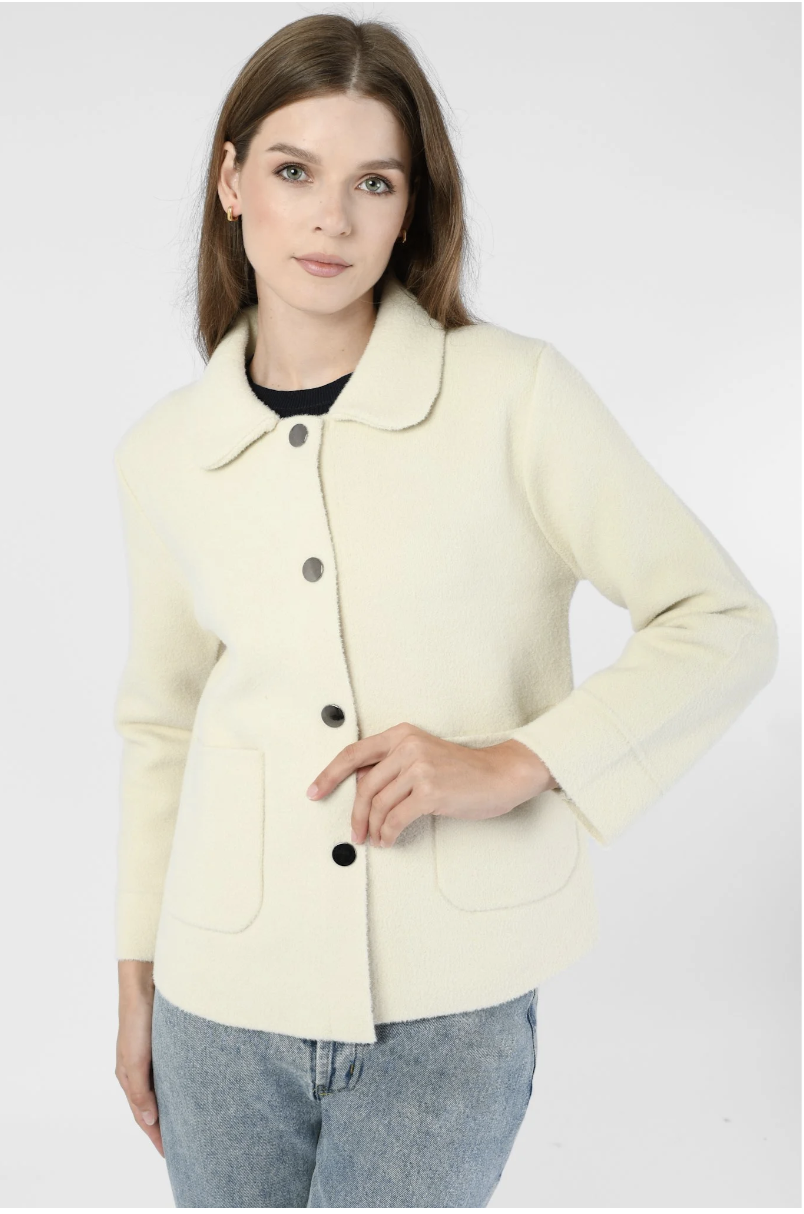 Patch Pocket Jacket  - Free Size