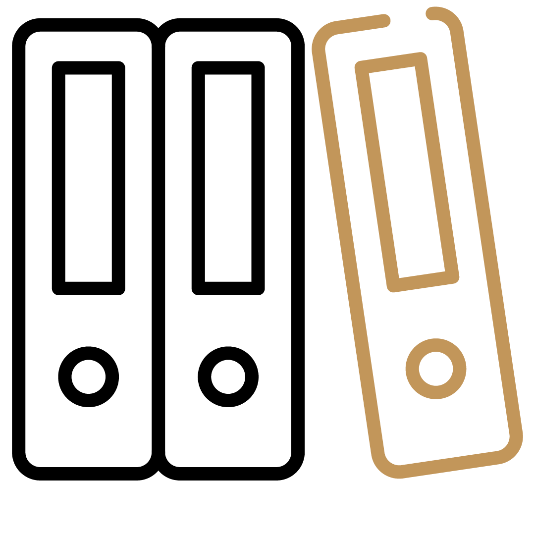 Eine einfache Illustration eines digitaler Thermometers in brauner Farbe auf schwarzem Hintergrund.