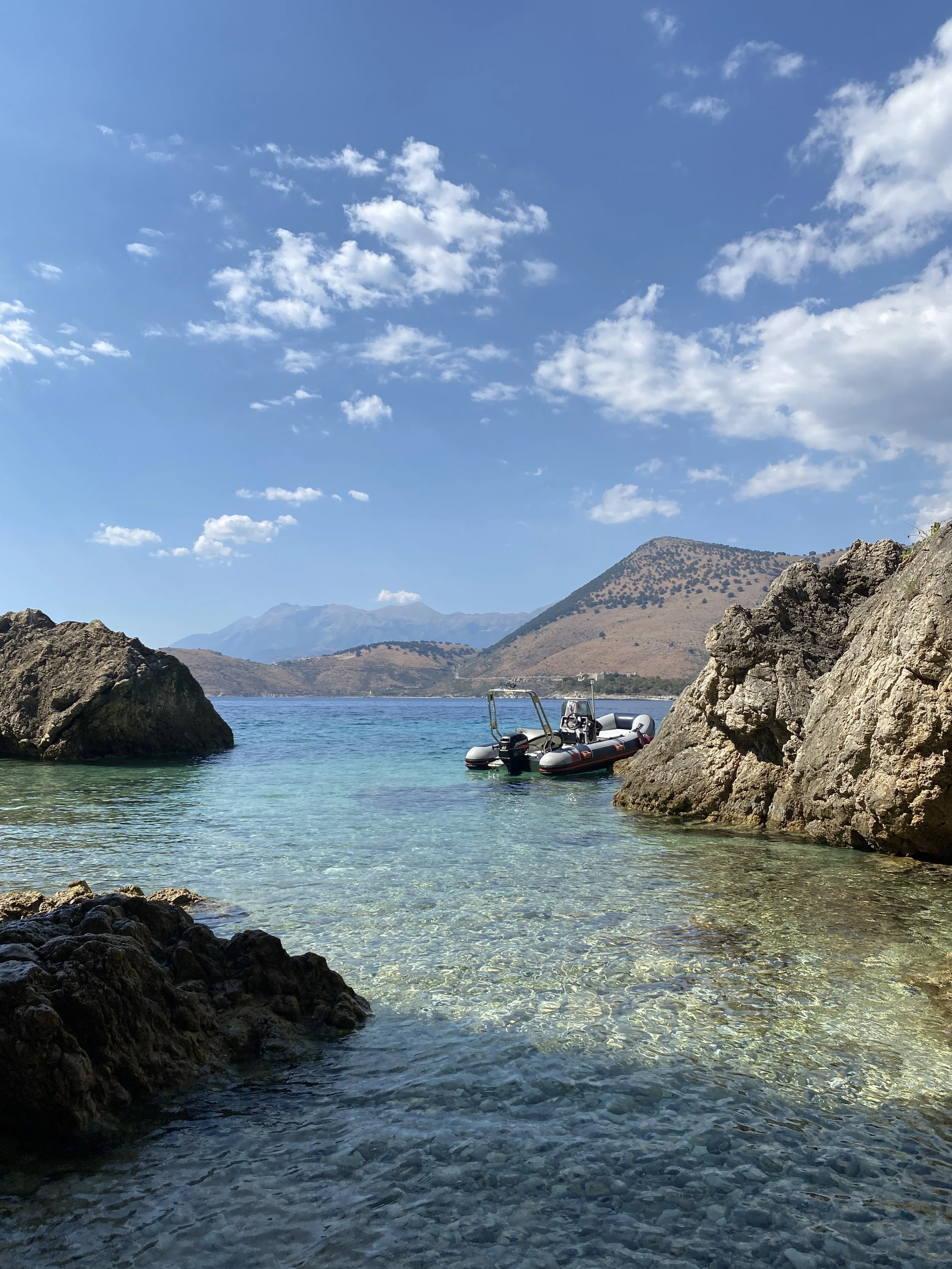 A beach at the south of Albania