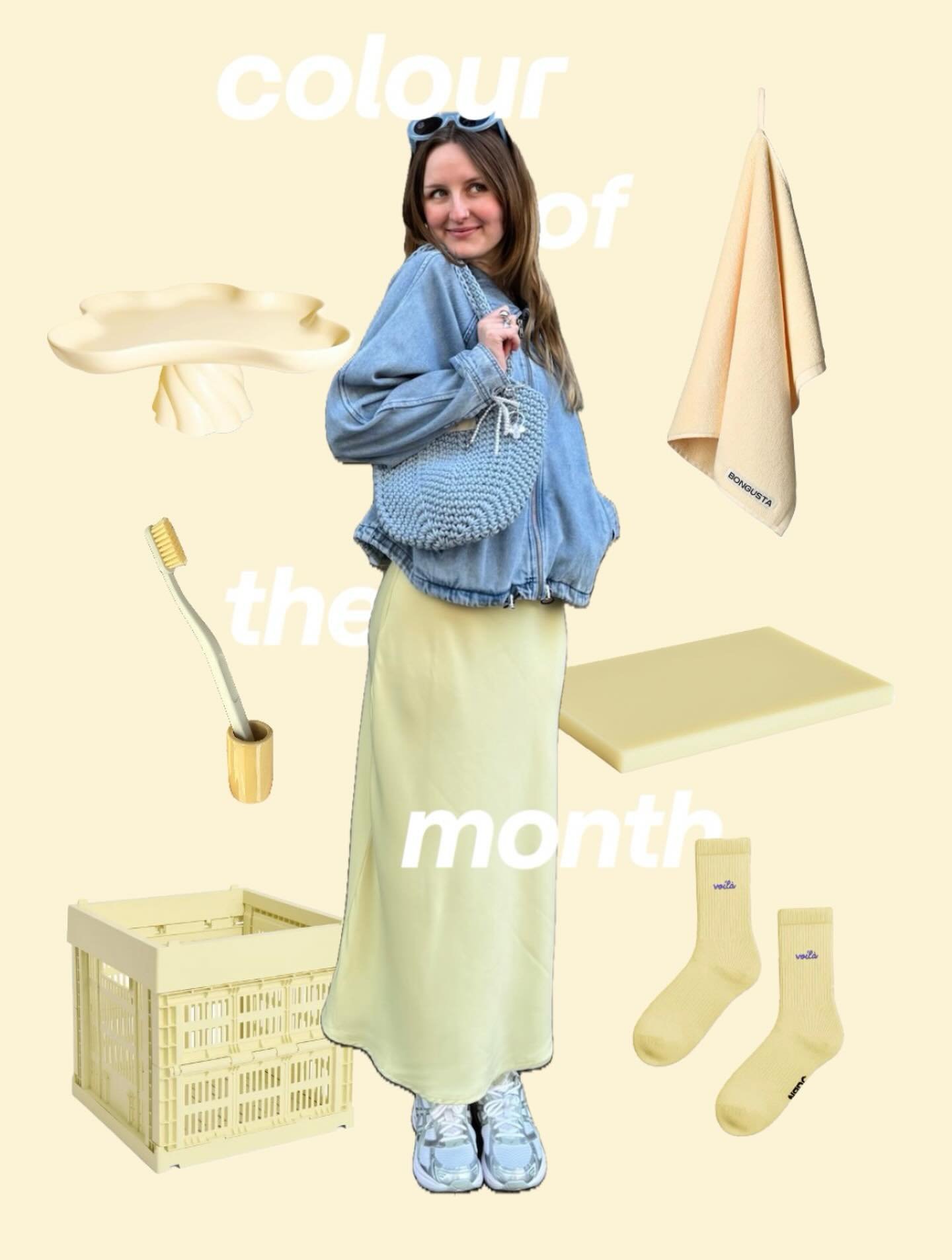 Keeper-colour of the month🥞🧈
our march: soft yellow

all items available at our store
outfit by @jobrauer 

#colourofthemonth #keeperconceptstore #interior #fashion march