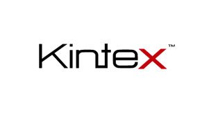 KinteX logo with black text and a red 