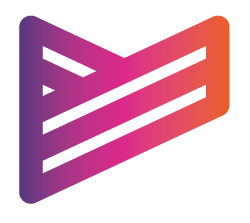 Abstract colorful gradient with shades of purple, pink, and orange.