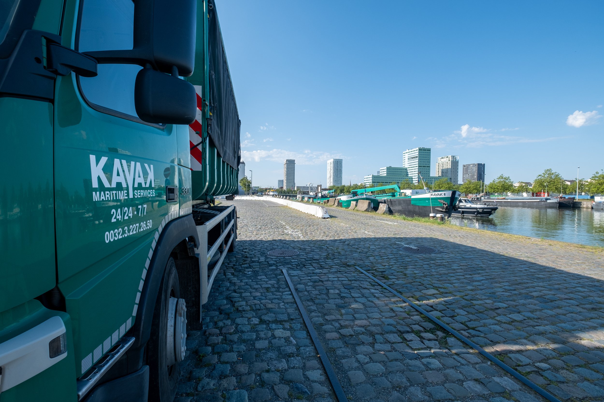 We dispose of our own container trucks for your solid waste
