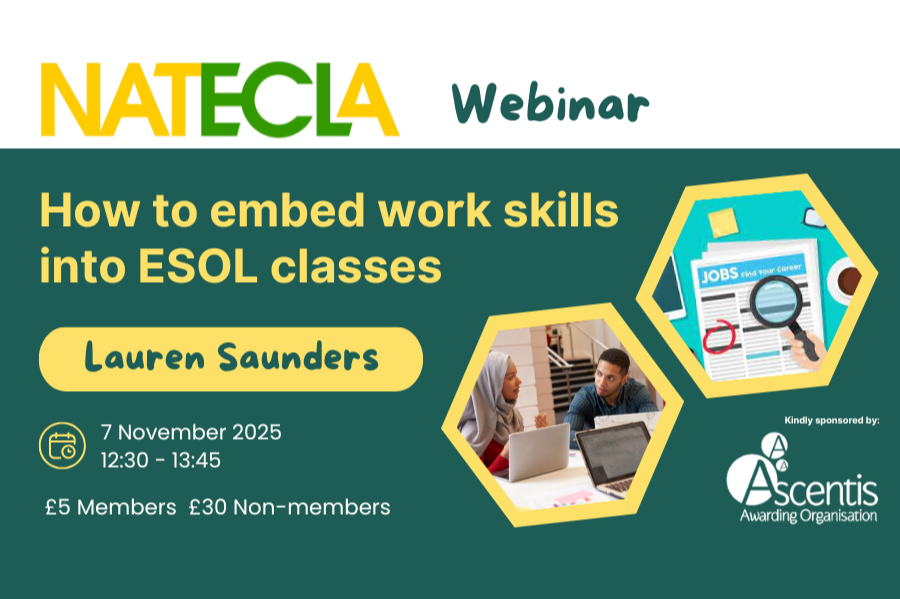 NATECLA Webinar: How to Embed Work Skills into ESOL Classes