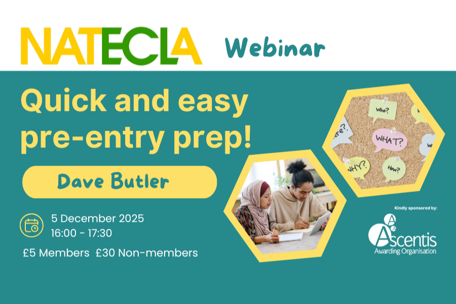 NATECLA Webinar: Quick and Easy Pre-entry Prep!