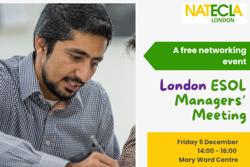 NATECLA London ESOL Managers’ Network Forum 