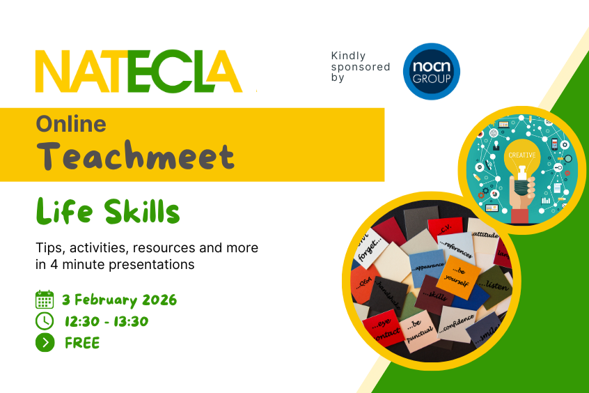 NOCN and NATECLA Life Skills Teachmeet