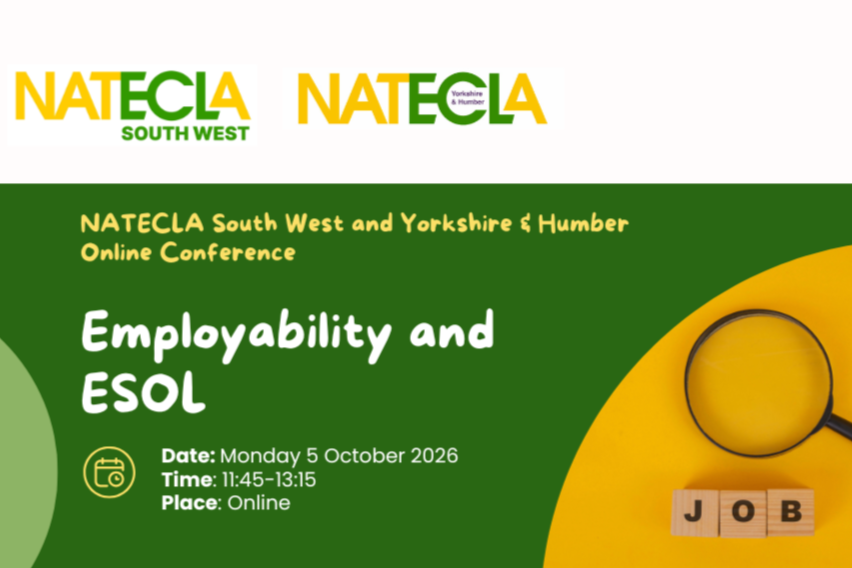 NATECLA SW &amp; Y&amp;H: Employability and ESOL