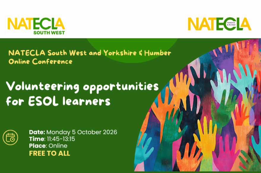 NATECLA SW &amp; Y&amp;H- &nbsp;Volunteering Opportunities for ESOL Learners