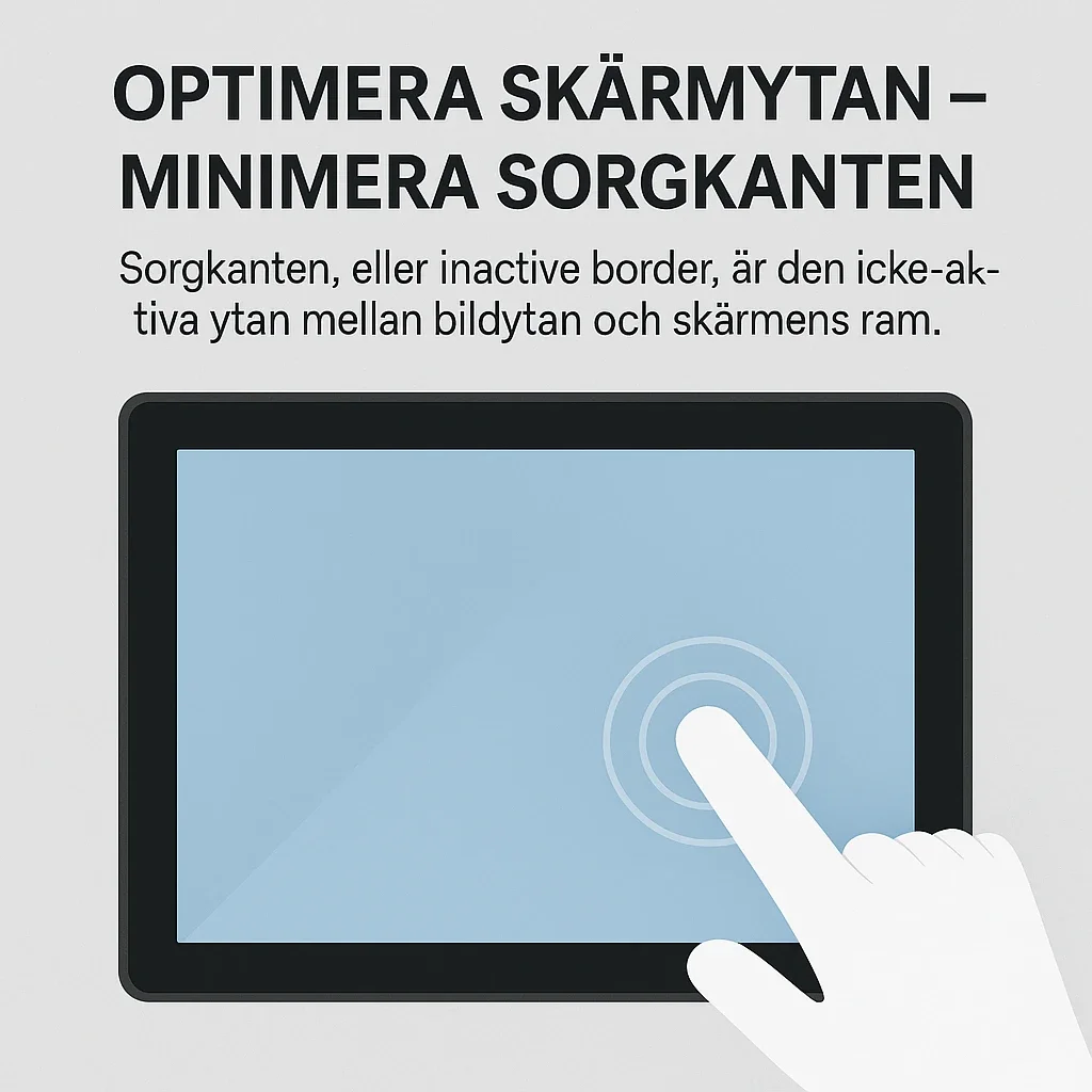 Optimera skärmytan – minimera sorgkanten