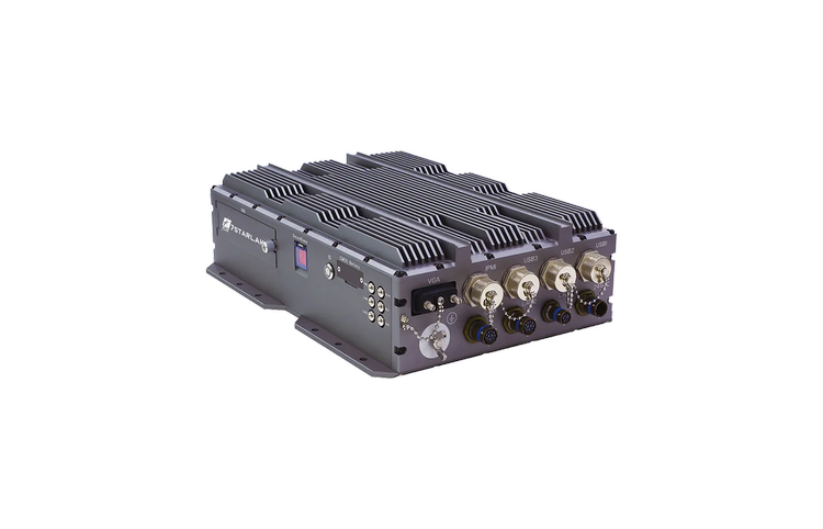 Ruggad Box-PC/Mission-dator med D38999-kontakter i fordonsinstallation