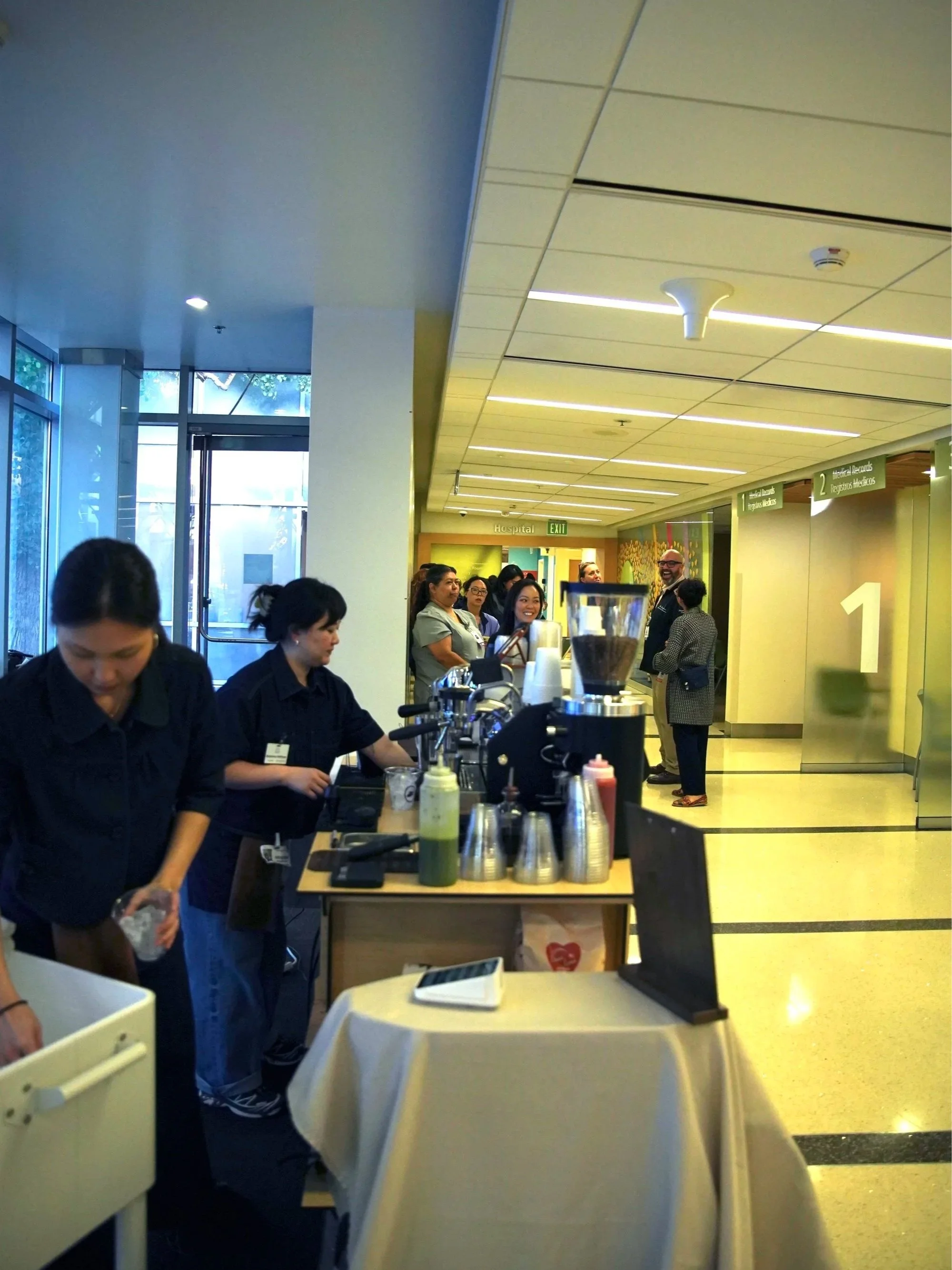 LA hospital coffee cart