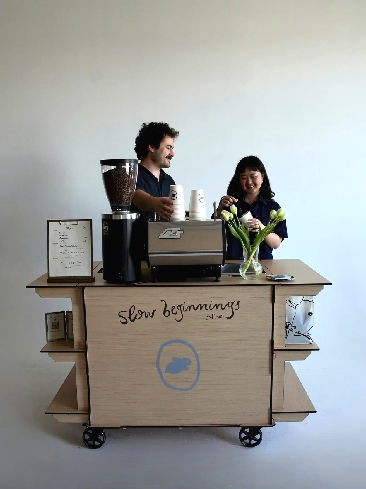 Espresso cart set up