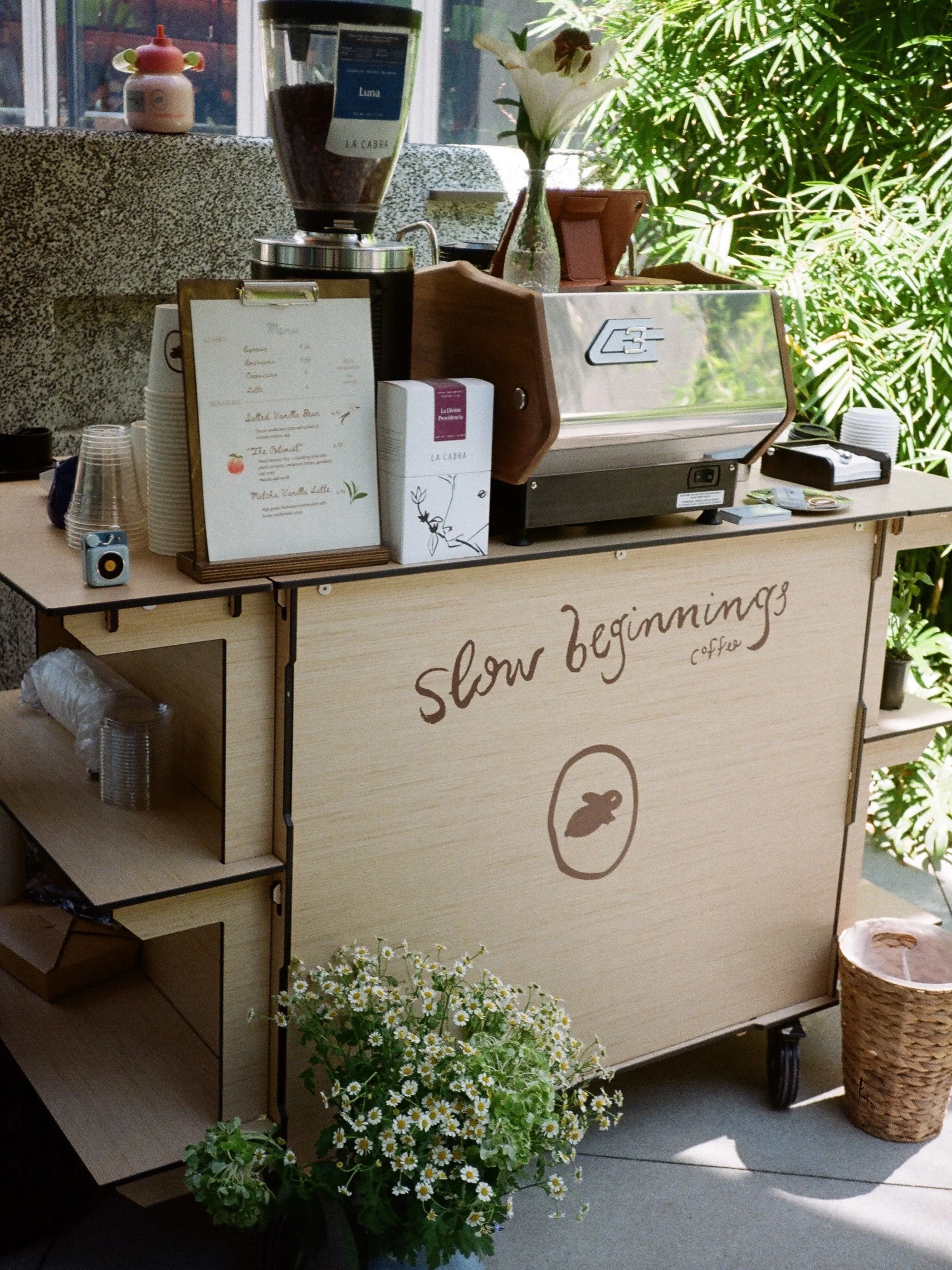 Coffee Cart Set Up