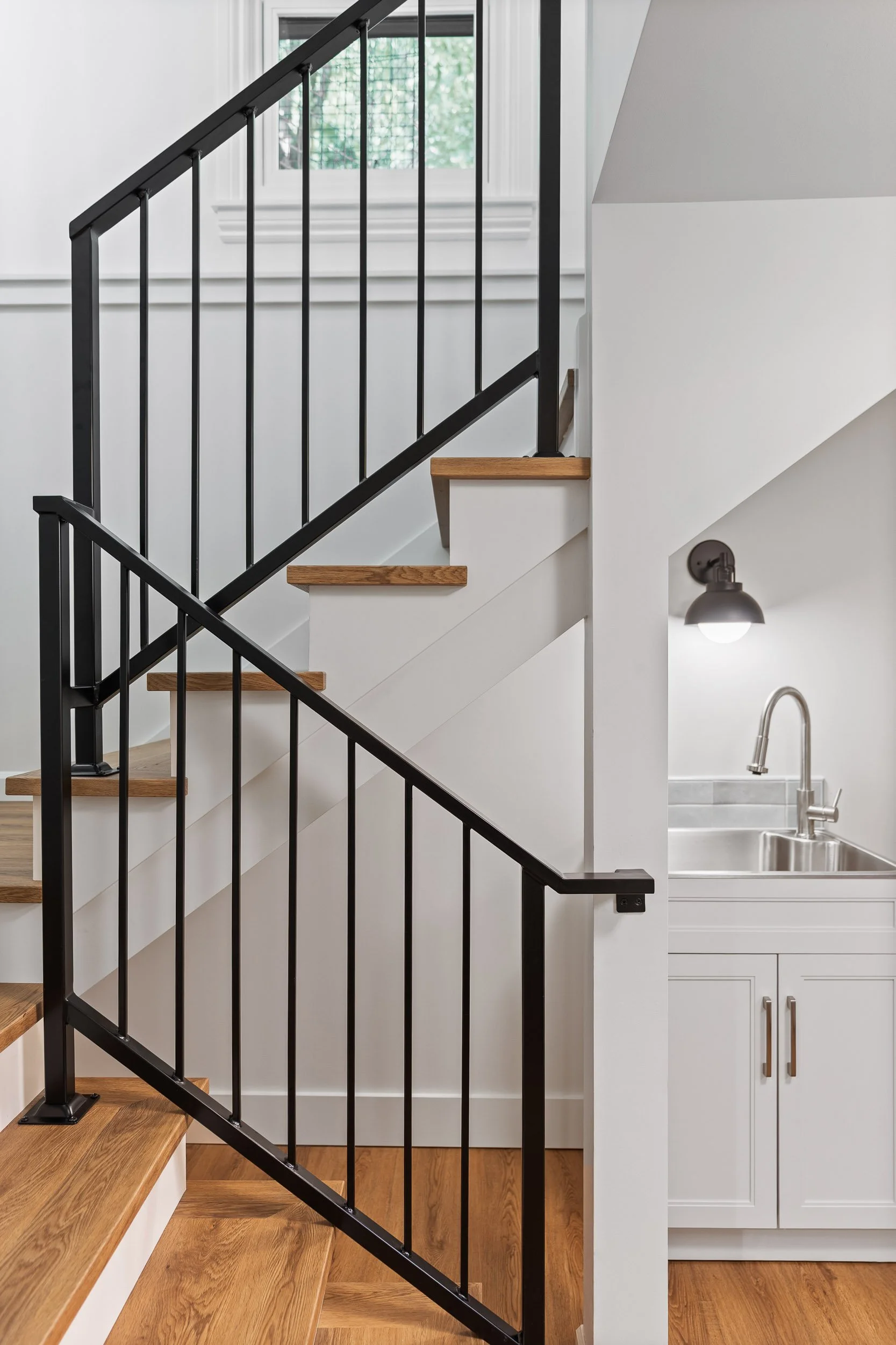 Accessible basement conversion in Ravenna featuring a thoughtfully designed accessory dwelling unit with comfortable living spaces and aging-in-place features.