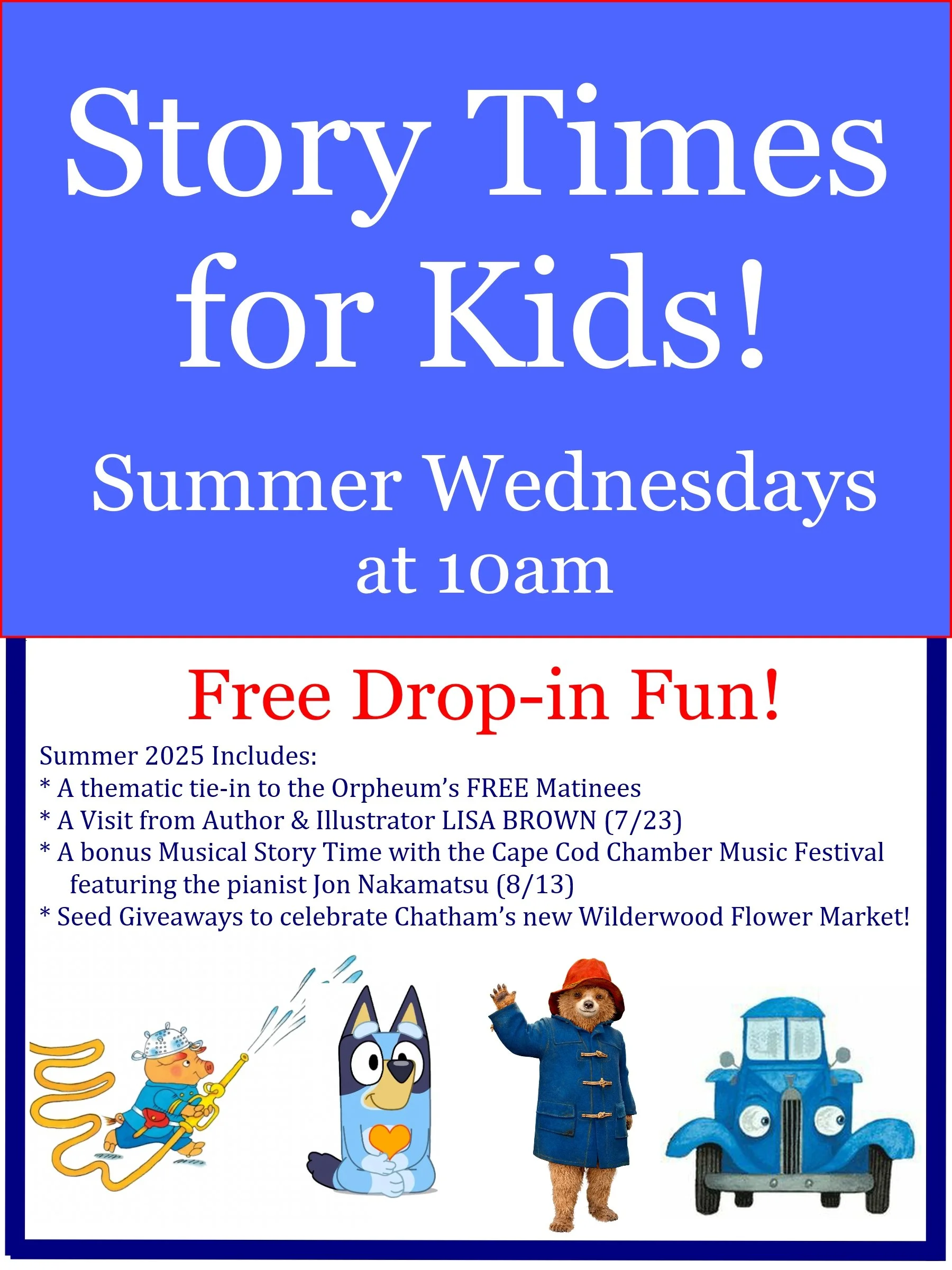 Wednesday Story Times (Summer Long)