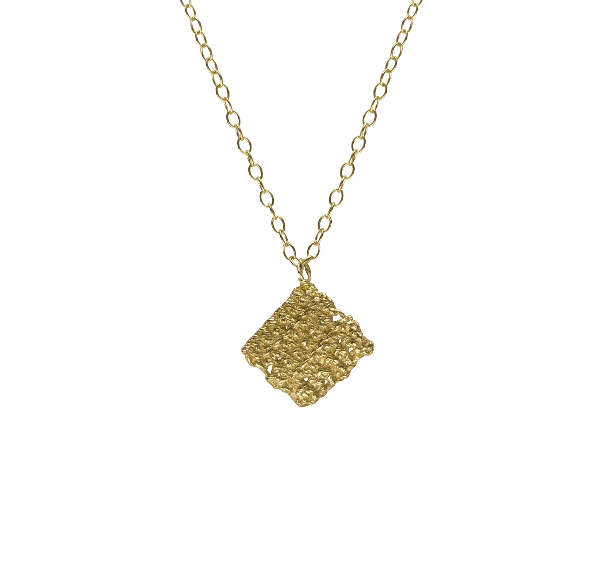 Alva Knit Pendant – Gold
