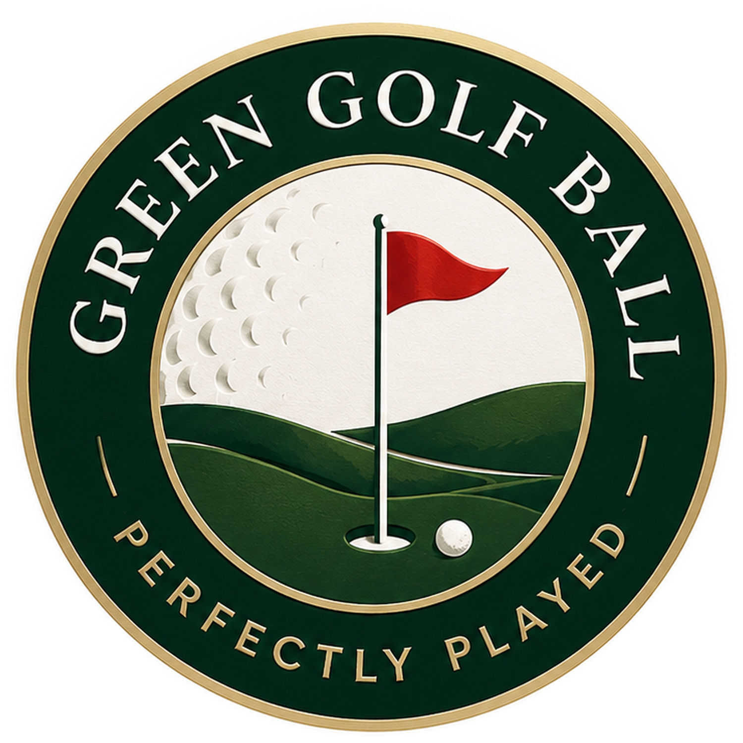 Green Golf Ball