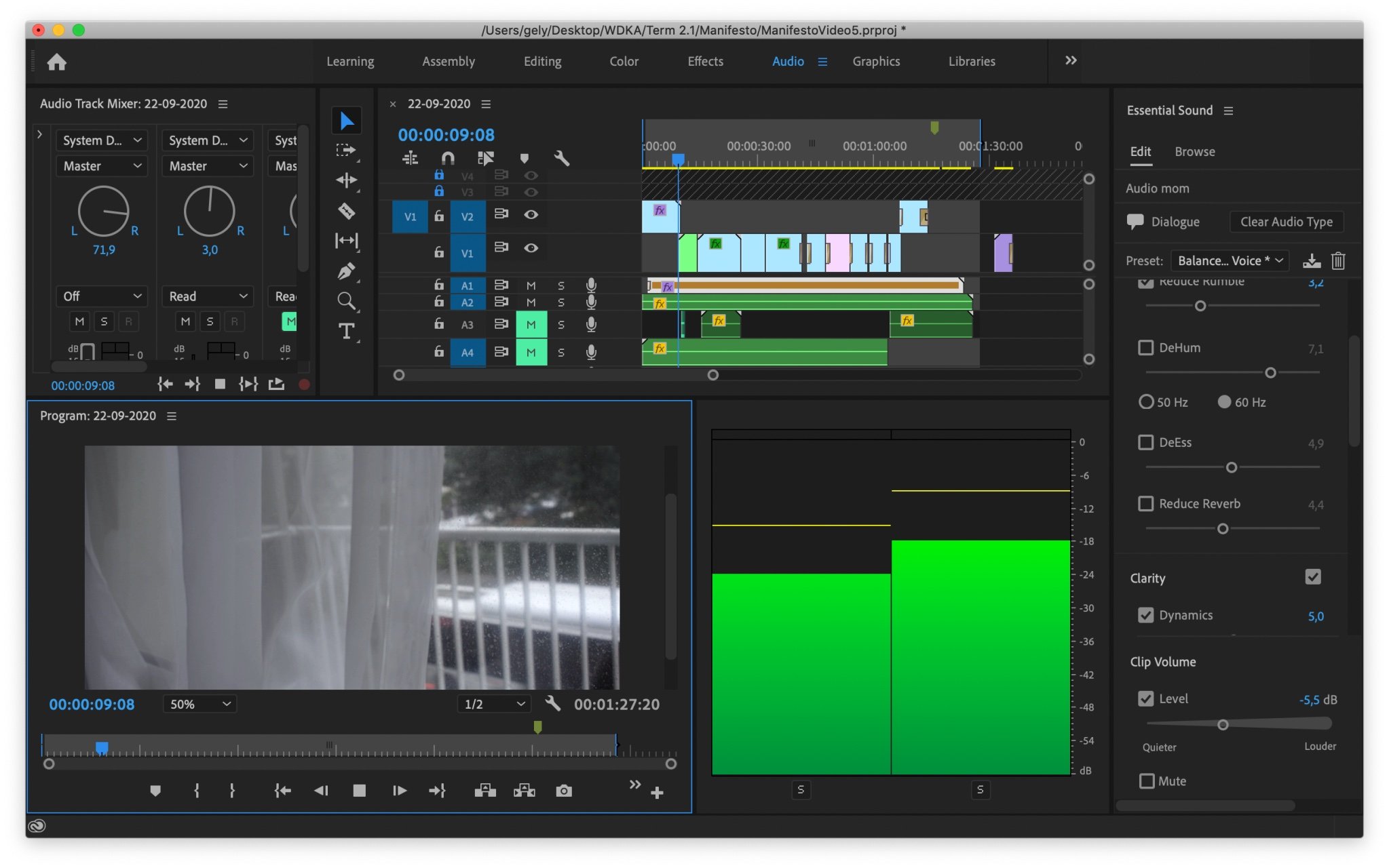 Figuring out how to remove the noise from my audio.