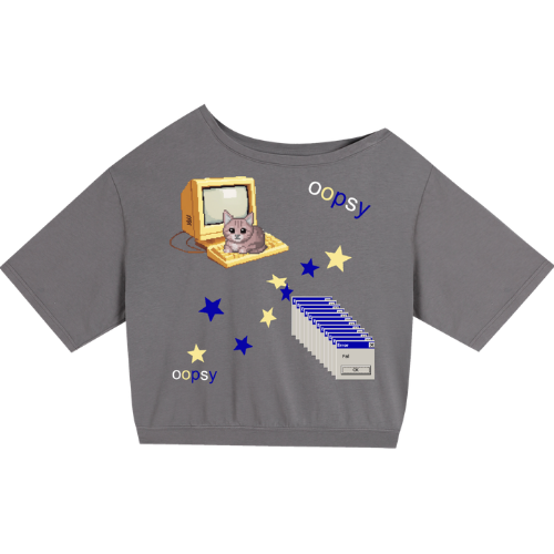 Oopsy! Off-Shoulder Tee