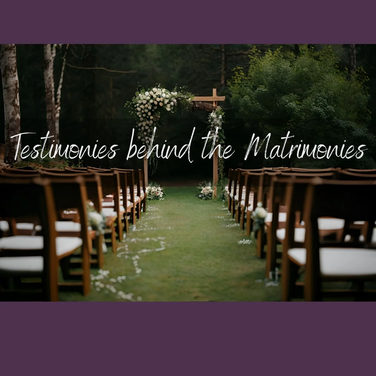 Testimonies Behind the Matrimonies