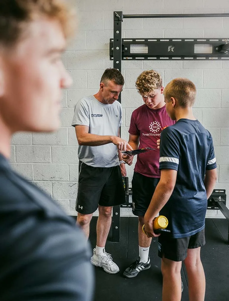 Coach Adam discussed nutrition in the gym.