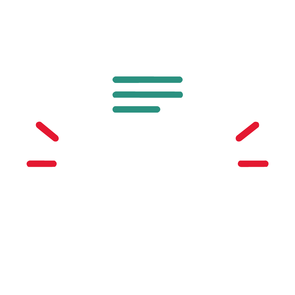 Icon representing group coaching, featuring three people and a speech bubble.