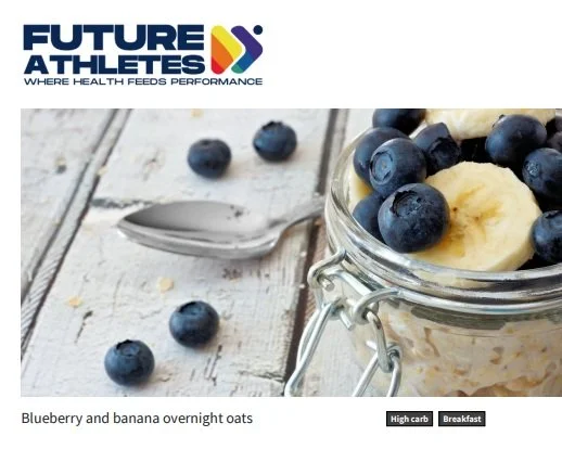 Breakfast Recipes: Blueberry & Banana Overnight Oats