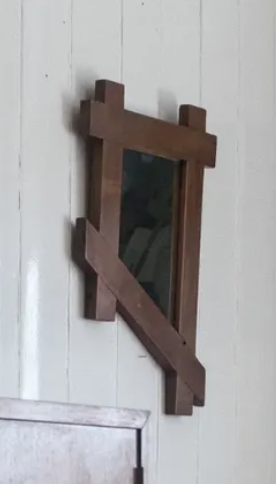 TEST 1950s Brutalist mirror