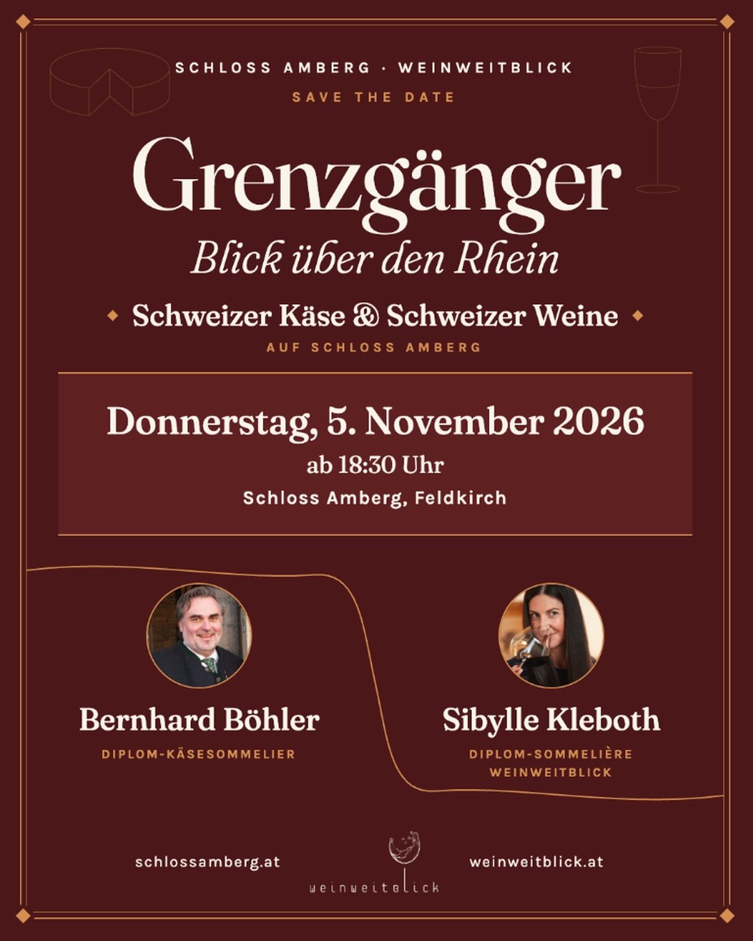 Verkostungsabend Grenzgänger – Schweizer Weine & Käse