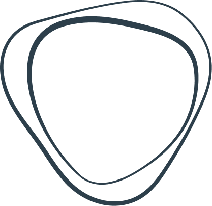 Black abstract lines forming irregular shapes on a white background.