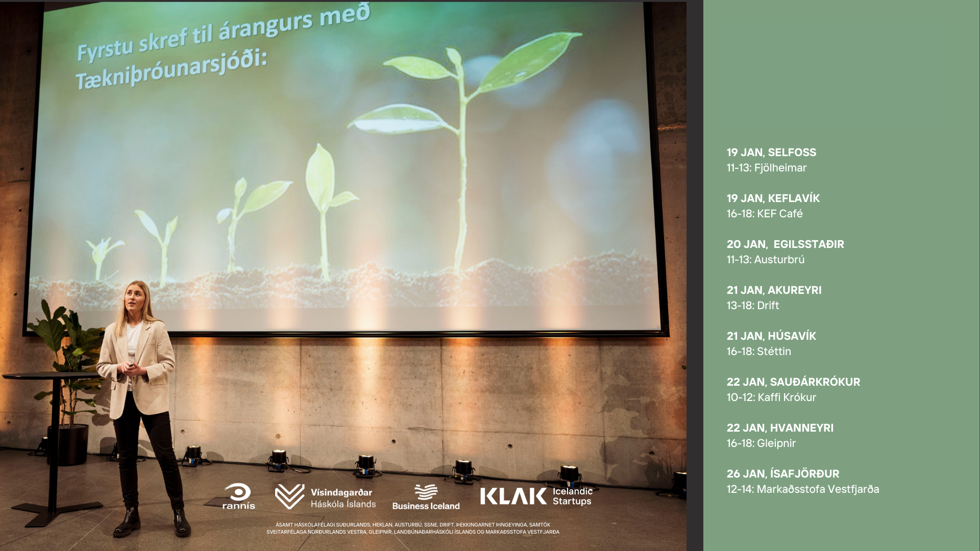 Nýsköpun &amp; ný tengsl: kynningarfundir á landsbyggðinni