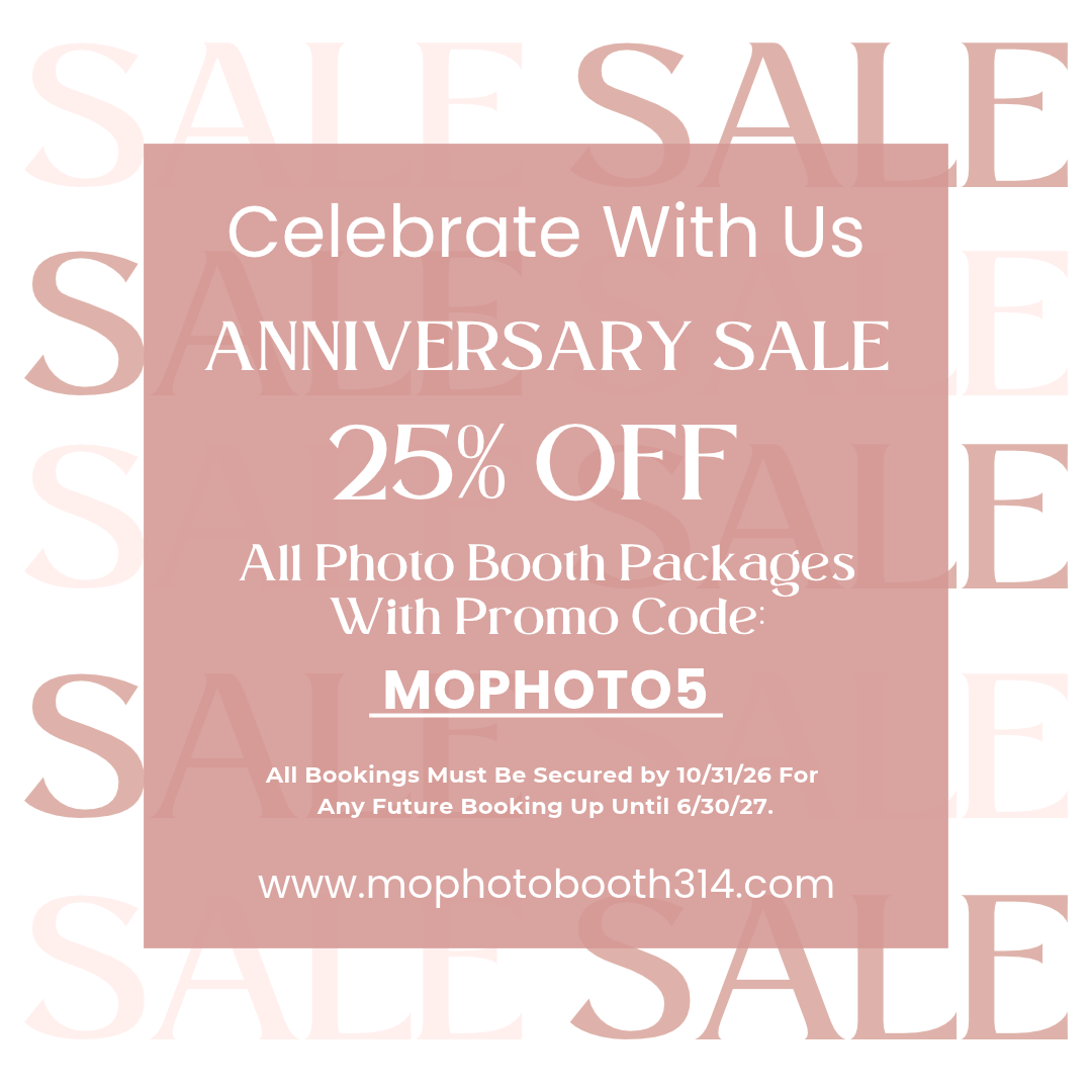 MoPhotoBooth314 Anniversary Sale Flyer