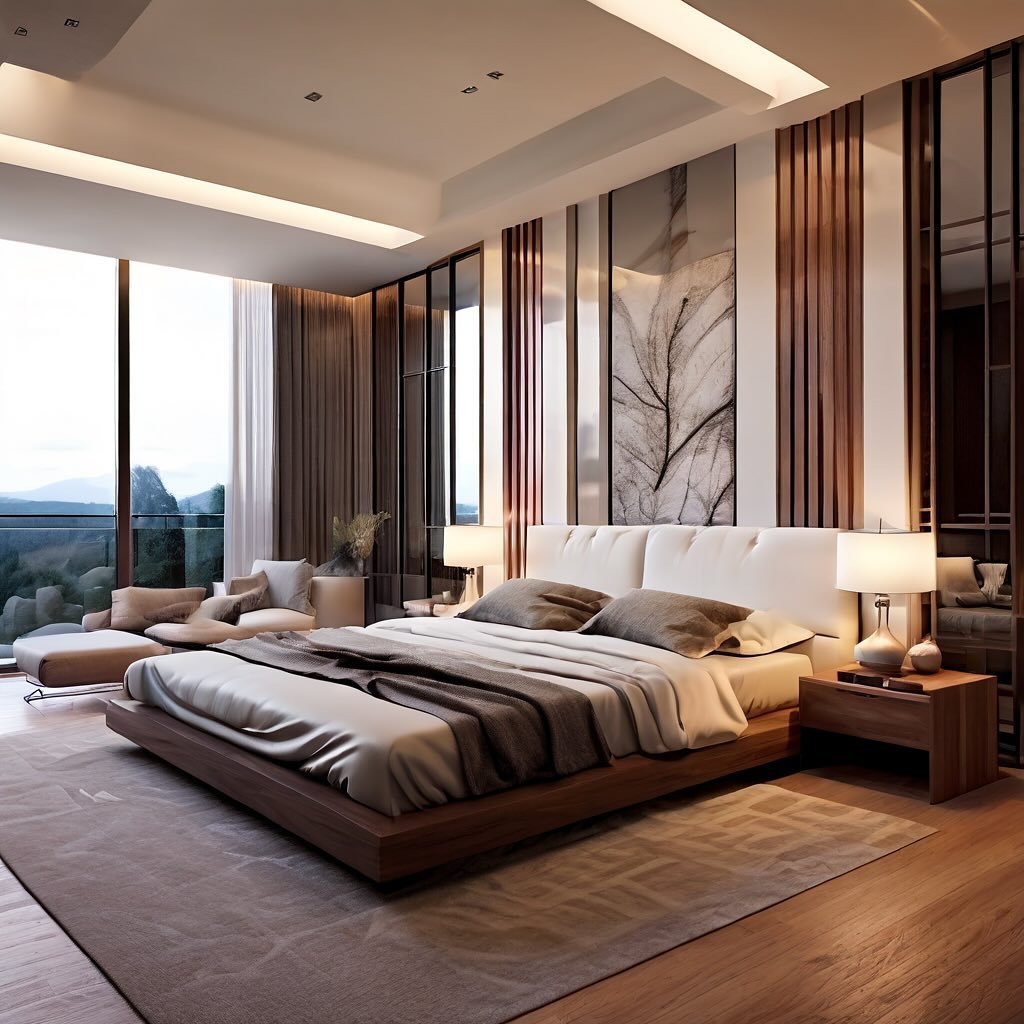 Modern Cozy master bedroom design #conceptsbyb #interiordesign #furnitiredesign #luxurylifestyle