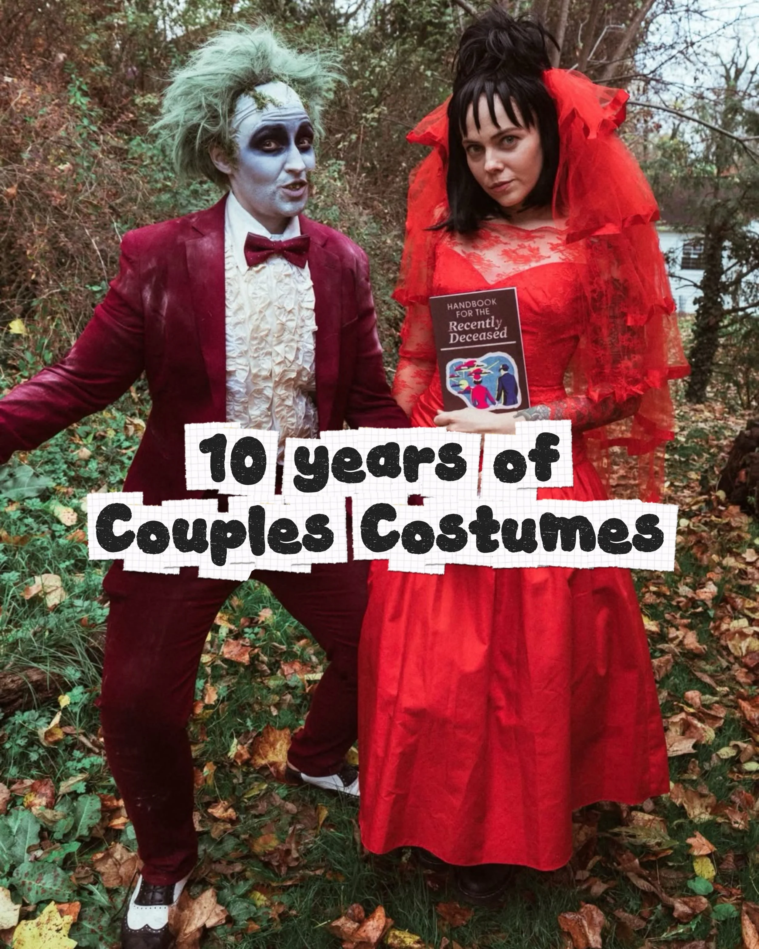 We learned early into our relationship Halloween would be something we&rsquo;d take very seriously. This will actually somehow be our 12th (?!) Halloween together..spooky 👻

#halloween  #couplescostume #costumeideas #diycostume