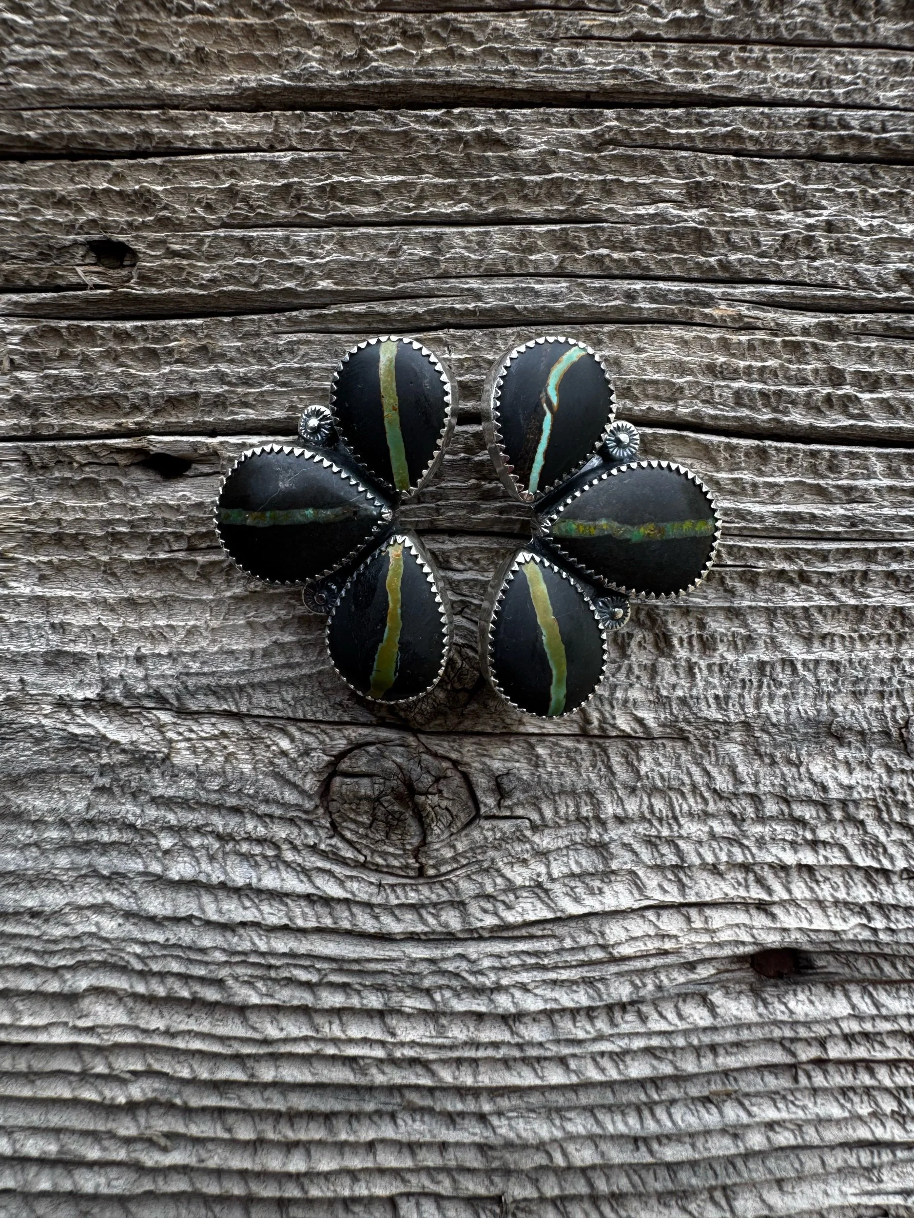 The Marsha Earrings-Ribbon Turquoise